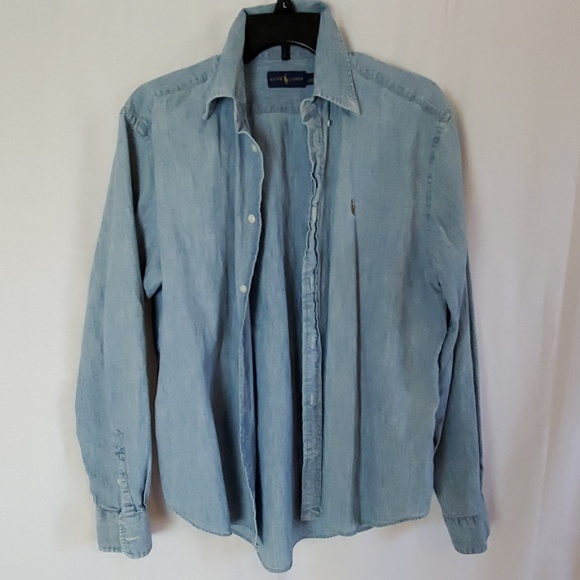 Ralph Lauren Tops - Ralph Lauren lightweight Jean button up.